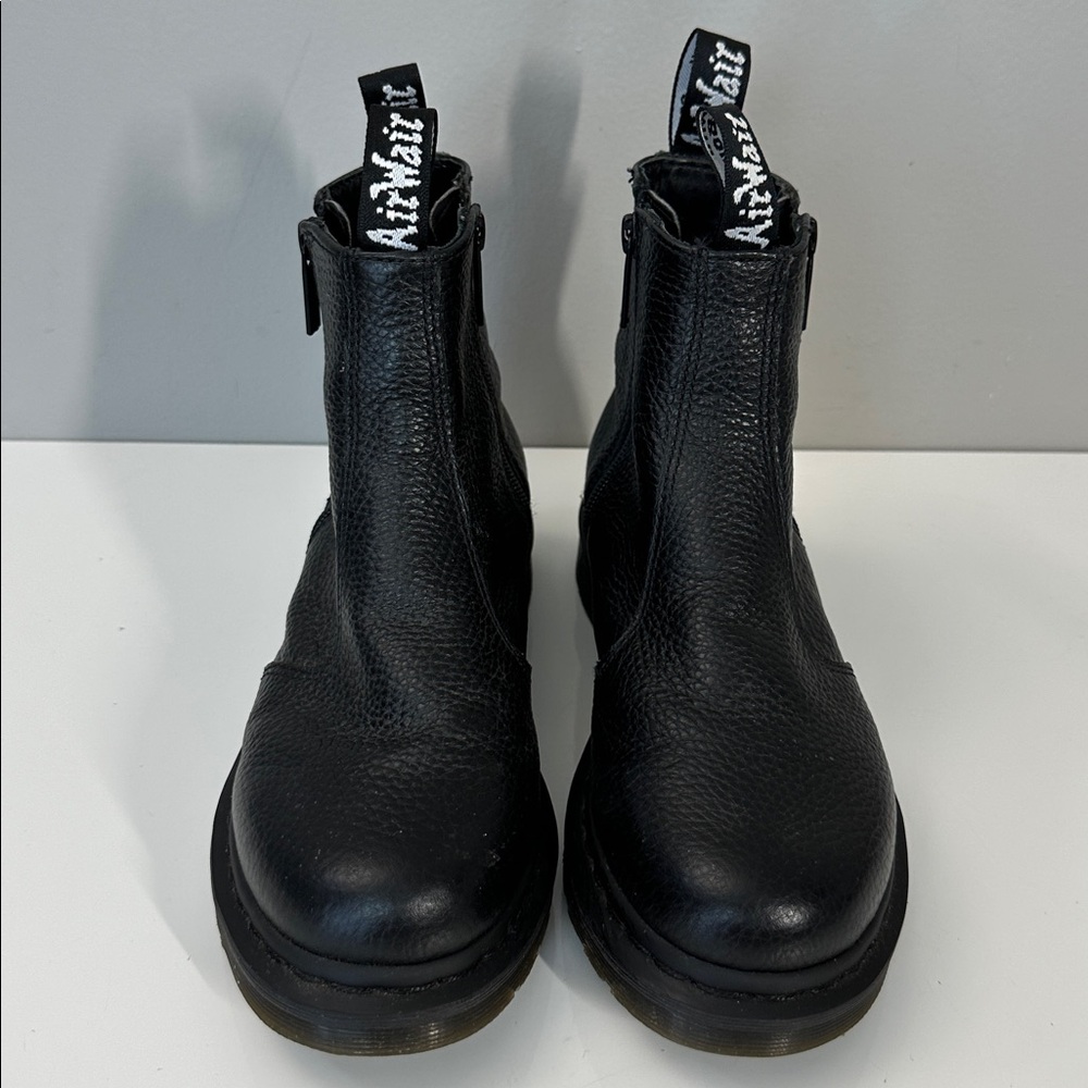 Dr. Martens Black Leather Combat Boots - Picture 5 of 16